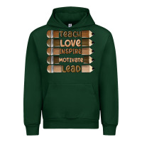 Forest Green teach love inspire Urban Hoodie - MaliasSmallBusiness