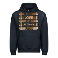 Navy teach love inspire Urban Hoodie - MaliasSmallBusiness