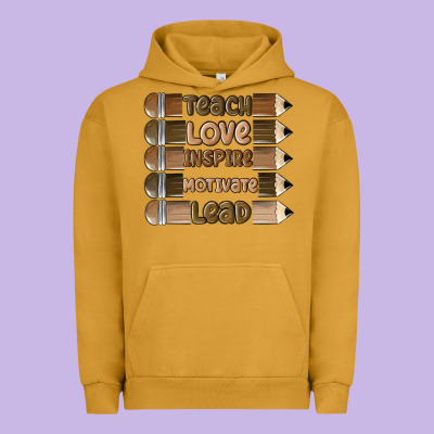 Teach Love Inspire Urban Hoodie Designed By Maliassmallbusiness