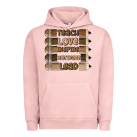 Pigment Salmon teach love inspire Urban Hoodie - MaliasSmallBusiness