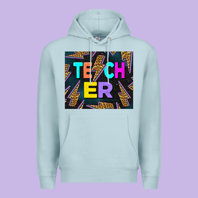 Western Teacher Flash Premium Hoodie Designed By Lillyallendesigns