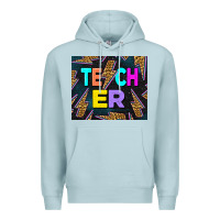Blue Mist Western Teacher Flash Premium Hoodie - LillyAllenDesigns