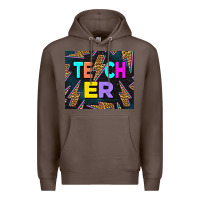 Coffee Western Teacher Flash Premium Hoodie - LillyAllenDesigns