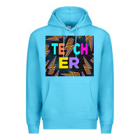 Ocean Blue Western Teacher Flash Premium Hoodie - LillyAllenDesigns