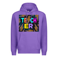 Purple Western Teacher Flash Premium Hoodie - LillyAllenDesigns