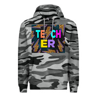 Slate Camo Western Teacher Flash Premium Hoodie - LillyAllenDesigns