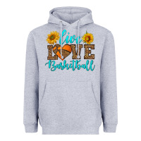 Heather Grey live love basketball Heavyweight Hoodie - HRA Design Shop
