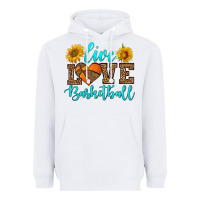 White live love basketball Heavyweight Hoodie - HRA Design Shop