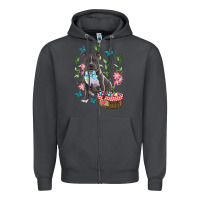 Smoke easter pitbull Zipper Hoodie - RanaPortraitStore