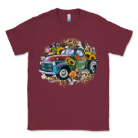 Burgundy vintage truck western Classic Tee - Zillion Design Studio