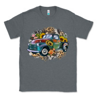Charcoal Heather vintage truck western Classic Tee - Zillion Design Studio