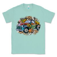 Seafoam vintage truck western Classic Tee - Zillion Design Studio