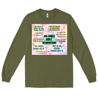 Army Green daily bible affirmations Long Sleeve Tee - MaliasSmallBusiness