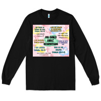 Black daily bible affirmations Long Sleeve Tee - MaliasSmallBusiness