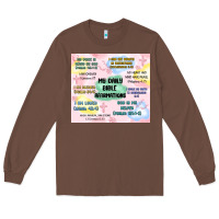 Chestnut daily bible affirmations Long Sleeve Tee - MaliasSmallBusiness