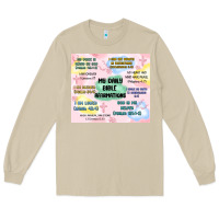 Mushroom daily bible affirmations Long Sleeve Tee - MaliasSmallBusiness