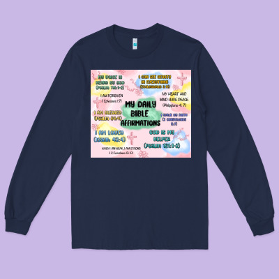 Long Sleeve Tee daily bible affirmations