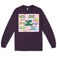 Plum daily bible affirmations Long Sleeve Tee - MaliasSmallBusiness