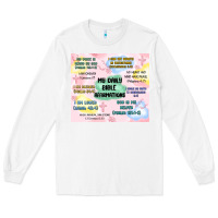White daily bible affirmations Long Sleeve Tee - MaliasSmallBusiness