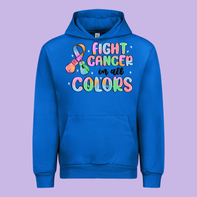 Fight Cancer In All Colors Urban Hoodie Designed By Maliassmallbusiness