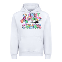 White fight cancer in all colors Urban Hoodie - MaliasSmallBusiness