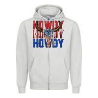 Howdy Howdy Howdy 4th Of July Bull Skull Billie Wi Zipper Hoodie | Teevron