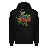 Black western desert christmas texas map Premium Hoodie - Jasminsmagicworld