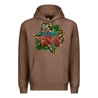 Chestnut western desert christmas texas map Premium Hoodie - Jasminsmagicworld
