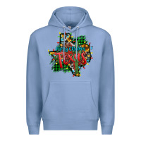 Colony Blue western desert christmas texas map Premium Hoodie - Jasminsmagicworld