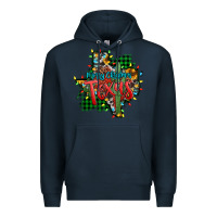 Navy western desert christmas texas map Premium Hoodie - Jasminsmagicworld