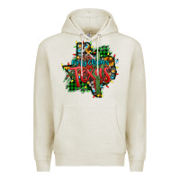 Oatmeal Heather western desert christmas texas map Premium Hoodie - Jasminsmagicworld