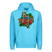 Ocean Blue western desert christmas texas map Premium Hoodie - Jasminsmagicworld