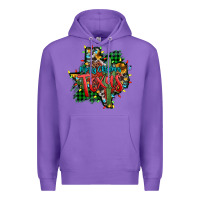 Purple western desert christmas texas map Premium Hoodie - Jasminsmagicworld