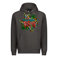 Smoke western desert christmas texas map Premium Hoodie - Jasminsmagicworld