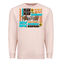 Pale Pink maw maw Premium Sweatshirt - AdoDesignShop