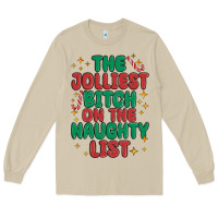 Mushroom the jolliest bitch on the naughty list Long Sleeve Tee - MaliasSmallBusiness