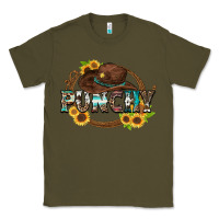 Army Green punchy Classic Tee - Zillion Design Studio