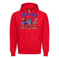 Red howdy america western Zipper Hoodie - texasbilliewilder