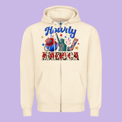 Zipper Hoodie howdy america western