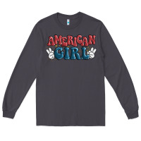 Smoke american girl Long Sleeve Tee - MaliasSmallBusiness
