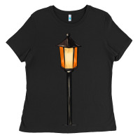 Black street lamp Ladies Tee - BarkalooDesign