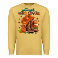 Antique Gold jusr a girl who loves fall  cowgirl Premium Sweatshirt - AdoDesignShop