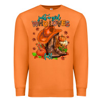 Carrot jusr a girl who loves fall  cowgirl Premium Sweatshirt - AdoDesignShop