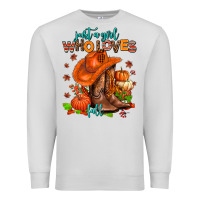 Dove Grey jusr a girl who loves fall  cowgirl Premium Sweatshirt - AdoDesignShop