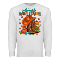 Oatmeal Heather jusr a girl who loves fall  cowgirl Premium Sweatshirt - AdoDesignShop