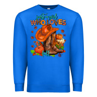 True Royal jusr a girl who loves fall  cowgirl Premium Sweatshirt - AdoDesignShop