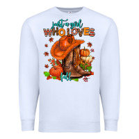 White jusr a girl who loves fall  cowgirl Premium Sweatshirt - AdoDesignShop