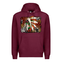 Burgundy indian headdress christmas Premium Hoodie - Jasminsmagicworld