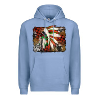 Colony Blue indian headdress christmas Premium Hoodie - Jasminsmagicworld