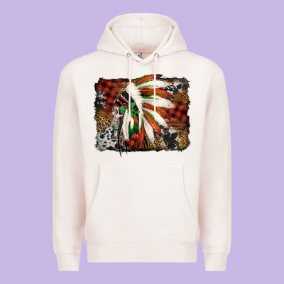 Indian Headdress Christmas Premium Hoodie Designed By Jasminsmagicworld